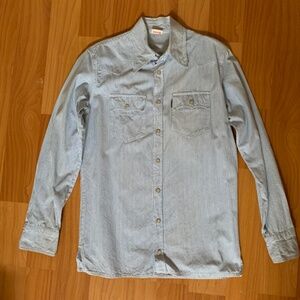 Vintage WESTERN Snap Striped Cotton Shirt